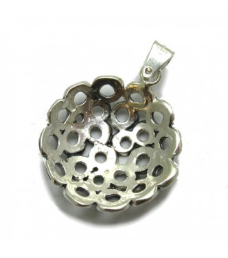 PE001280 Handmade sterling silver pendant solid 925 Empress